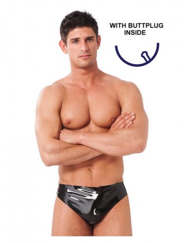 Rimba Latex Men's Briefs with buttplug inside S