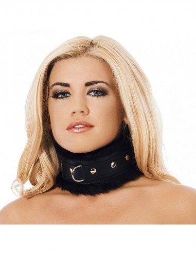 Rimba padded collar with fur M/L