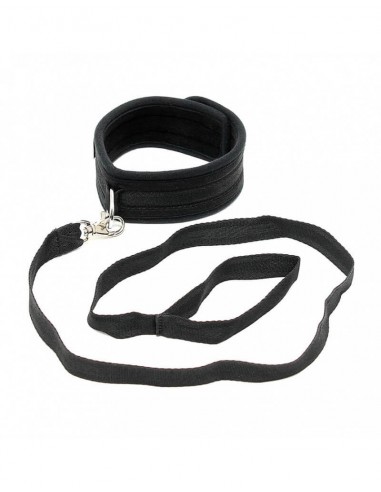 Rimba soft collar with leash black