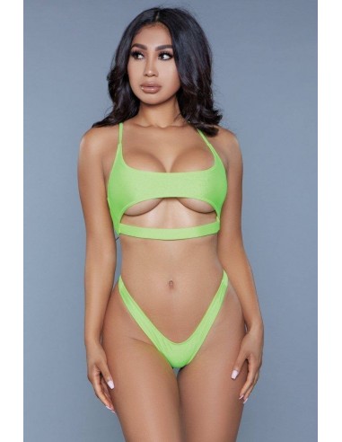 Be Wicked Swimwear Gianna Bikini Neon Yellow M
