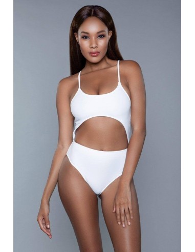 Be Wicked Swimwear Alina Monokini White Xs