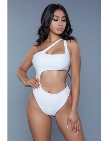 Be Wicked Swimwear Quinn Swimsuit White XL