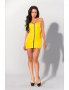 Guilty Pleasure Mini dress with zipper Yellow XL