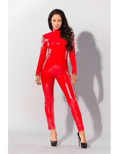 Guilty Pleasure Datex catsuit met rits rood XL