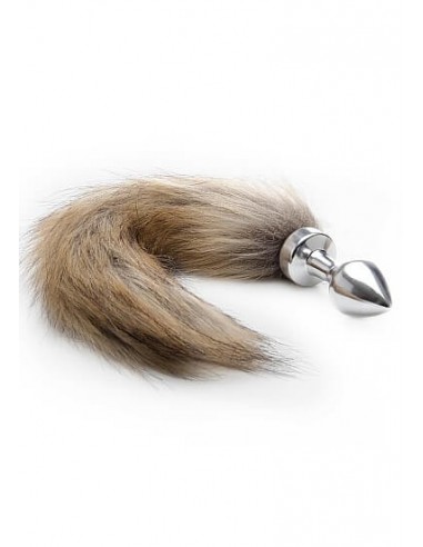 Ouch Fox tail buttplug Silver
