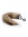 Ouch Fox tail buttplug Silver