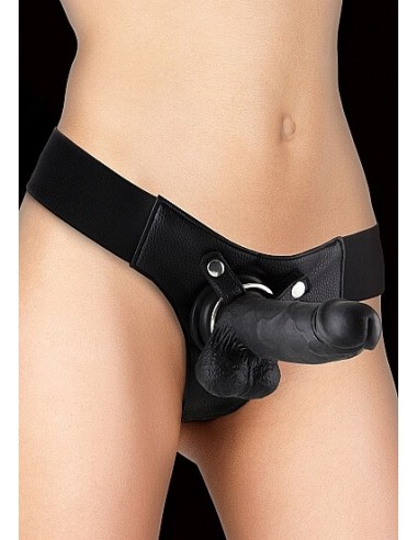 Ouch Realistic 8 inch strap-on black