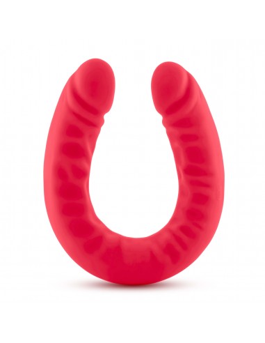 Blush Rush Silicone double headed dildo Red