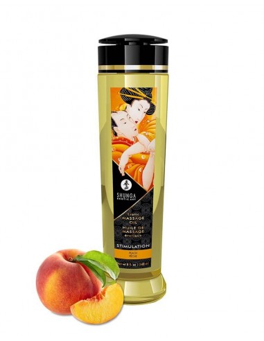Shunga Massage olie Stimulation Peach 240 ml