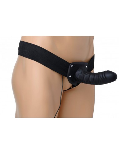 Size matters Deluxe Erection-suporting vibrating strap-on