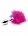 Rimba Butt plug SMALL with pink feather (unisex)