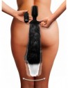 Tailz Moving and vibrating anal plug with fox tail black