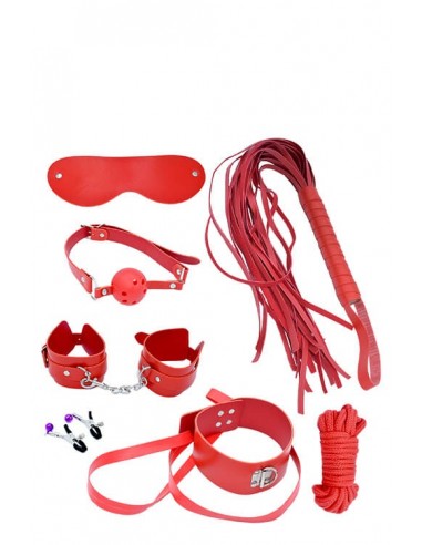 MAI Pleasure Toys No. 75 7 delige bondage starters kit Red