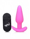 Bang 21X Vibrating Silicone butt plug remote controlled Pink