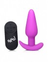 Bang 21X Vibrating Silicone butt plug remote controlled Purple