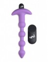 Bang Vibrating Silicone anal beads remote controlled Purple