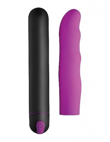 Bang XL bullet and Wavy silicone sleeve purple