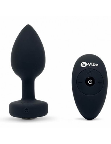B-vibe Vibrating jewel plug M/L Black