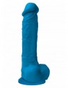 NS Novelties Pleasures 8 inch dildo blue