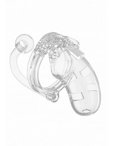 Mancage Model 10 Chastity 3.5 cage with plug transparent