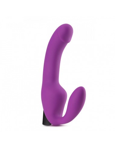 Blush Temptasia Cyrus vibrating strapless strap-on purple