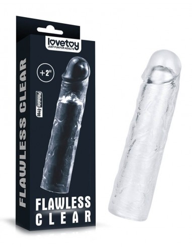 LoveToy Flawless clear penis sleeve plus 5 cm