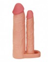 Lovetoy Pleasure X Tender double penis sleeve plus 5 cm Nude