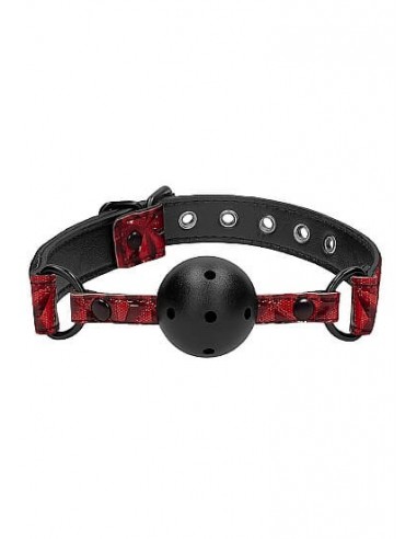 Ouch Breathable luxury ball gag Red