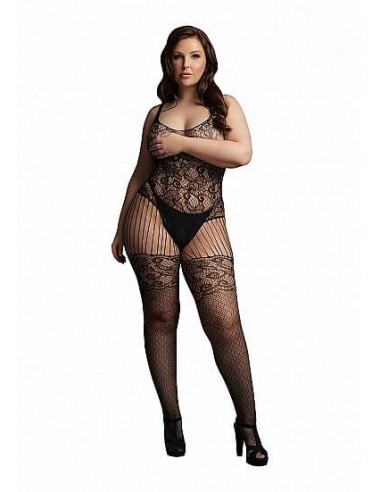 Le Desir Lace and fishnet bodystocking Queen size