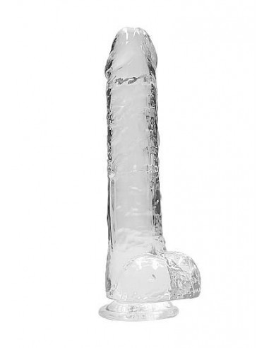 RealRock 23 cm realistic dildo with balls clear
