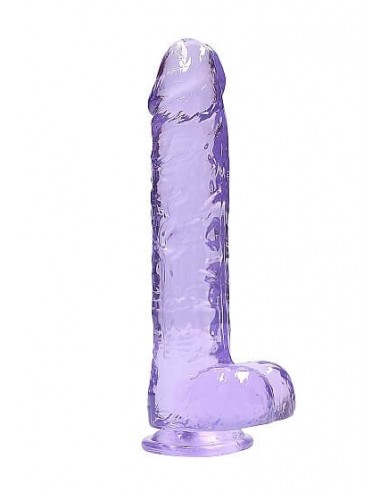 RealRock 23 cm realistic dildo with balls purple