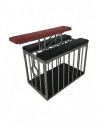 MR Sling Doggy bench black and red for sling and cage
