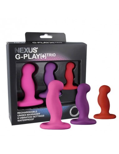 Nexus G play trio plus unisex vibrator pack S M L Colour