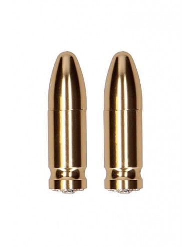 Ouch Magnetic nipple clamps Diamond bullet gold