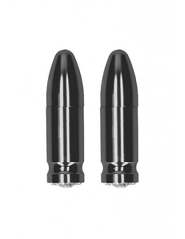 Ouch Magnetic nipple clamps Diamond bullet grey