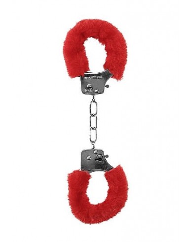 Ouch Pleasure handcuffs furry red