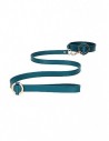 Ouch Halo Collar with leash Green