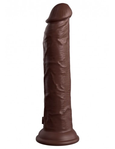 King Cock 9 inch 2Density vibrating cock brown