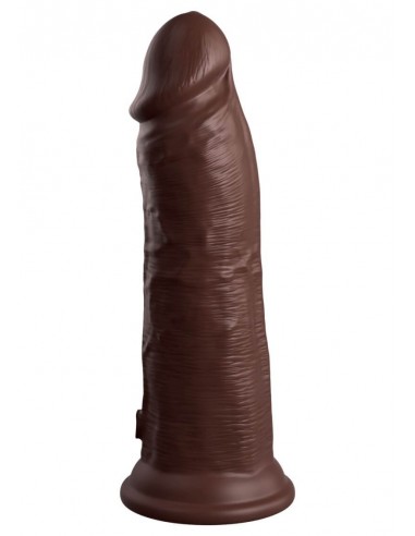 King Cock 8 inch 2Density silicone cock brown skin