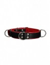OUCH Deluxe bondage collar premium leather Black Red