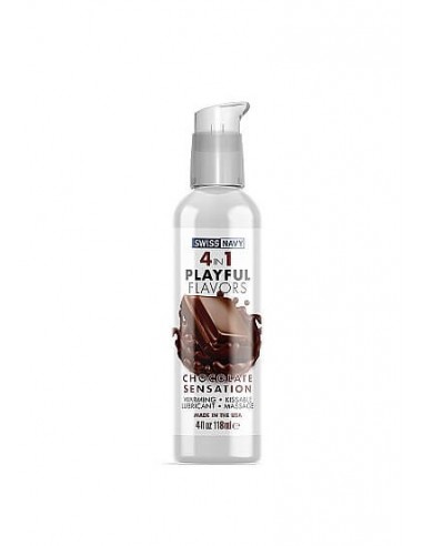 Swiss Navy Playful 4 in 1 lubricant with chocolate sensation flavor 118 ml