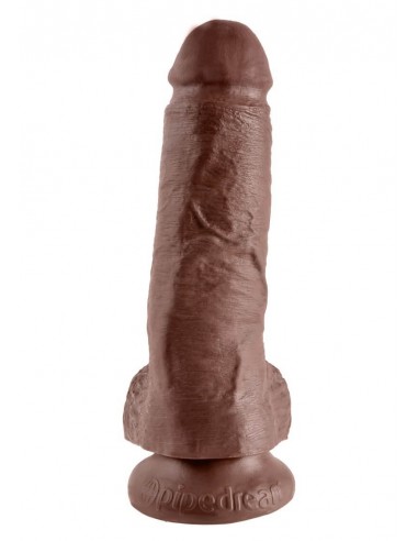 Pipedream KingCock Cock 8 inch with balls brown