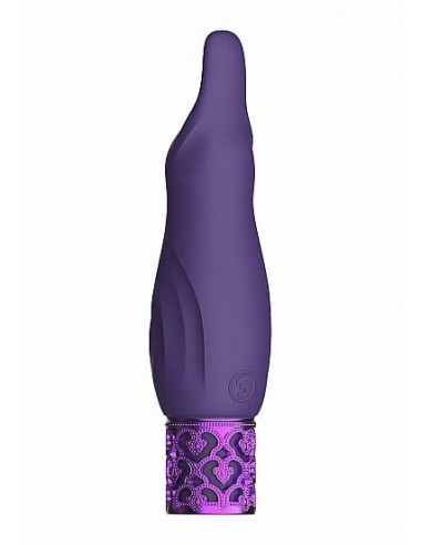 Royal Gems Sparkle Rechargeable silicone bullet purple