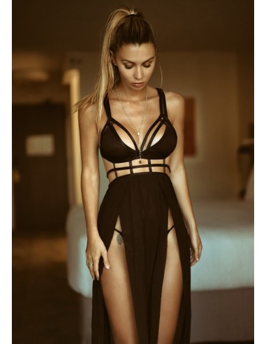 Leg Avenue Cage maxi dress and G-string M/L