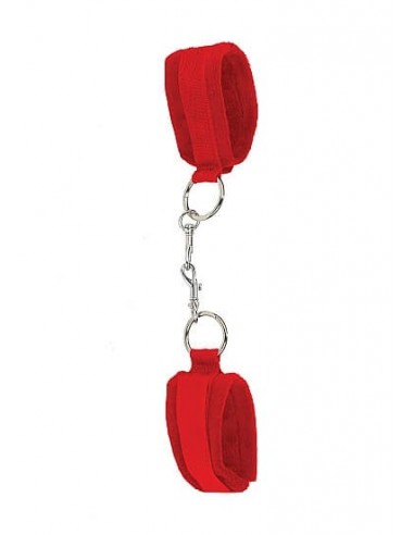 Ouch Velcro cuffs red