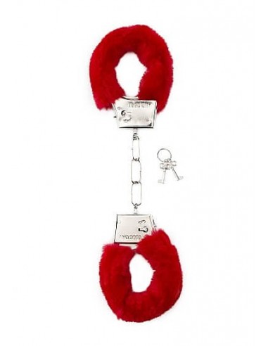 ShotsToys Furry Handcuffs Red