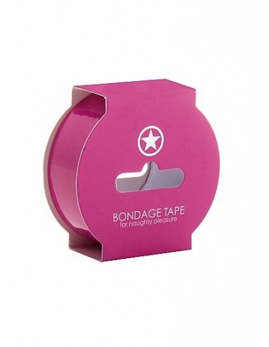 Ouch Non sticky bondage tape 17.5 meter pink