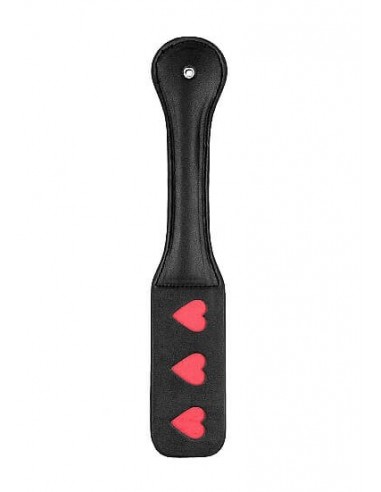 Ouch Paddle Hearts Black