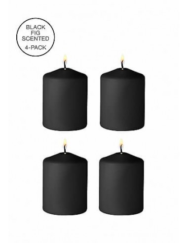 Ouch Tease candles Disobedient smell 4 pieces black