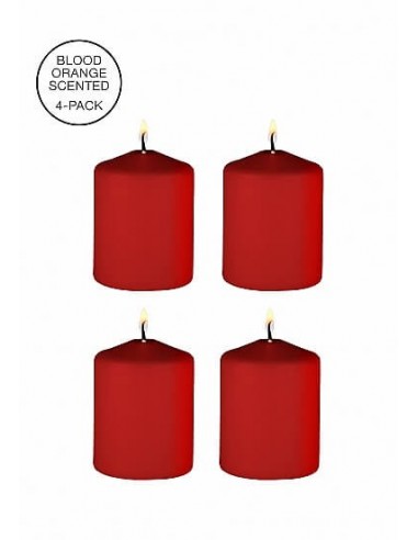 Ouch Tease candles Sinful smell 4 pieces Red